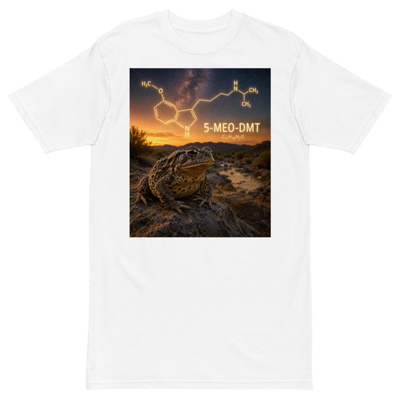 God Molecule White Premium Heavyweight Tee