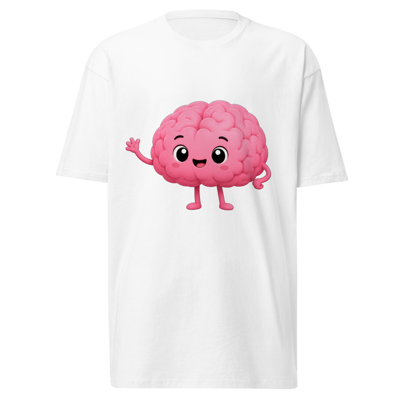 White Brainie Premium Heavyweight Tee