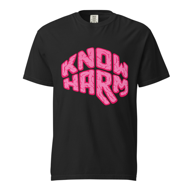 Know Harm Black Heavyweight T-Shirt